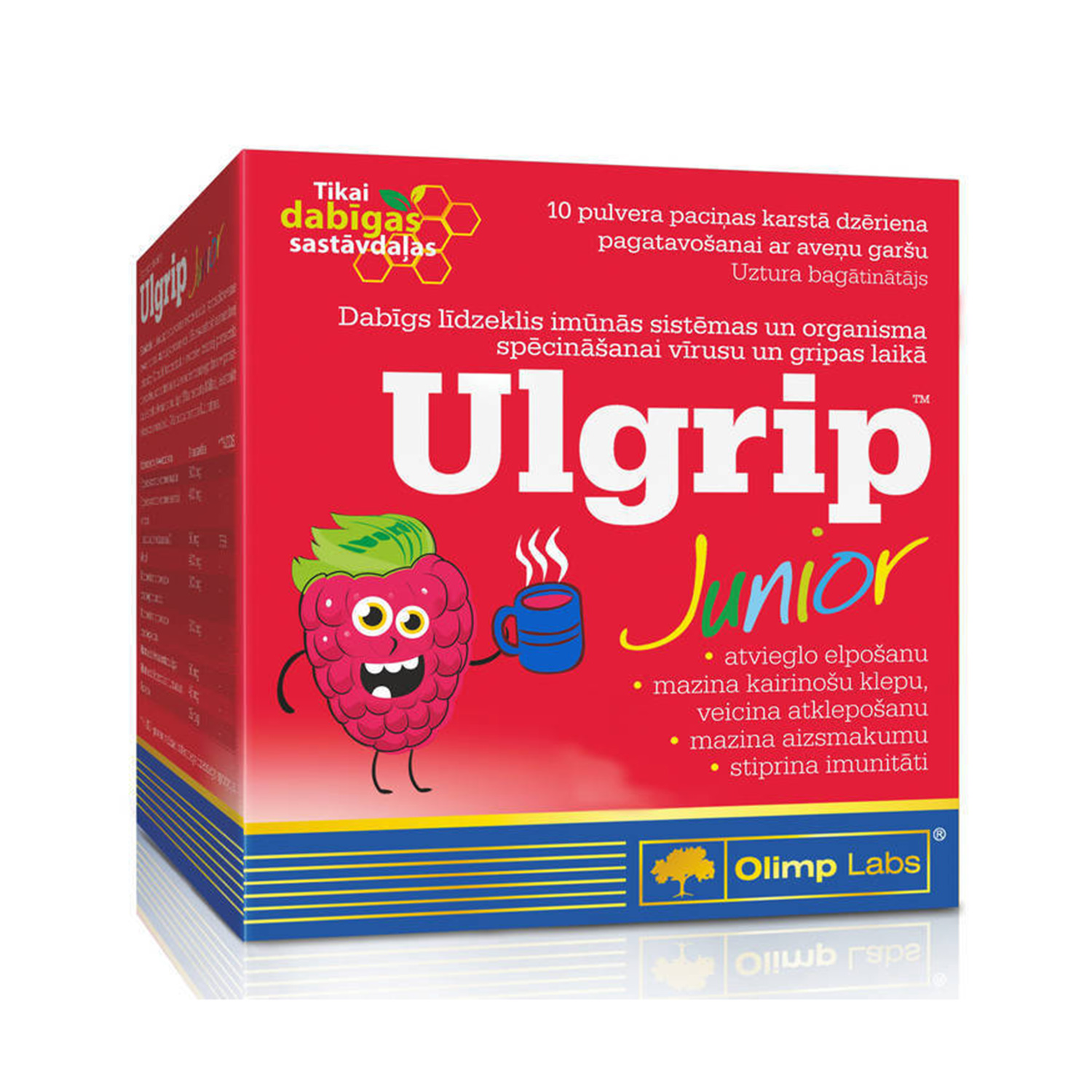 Olimp Labs Ulgrip Junior ar aveņu garšu, 10 paciņas