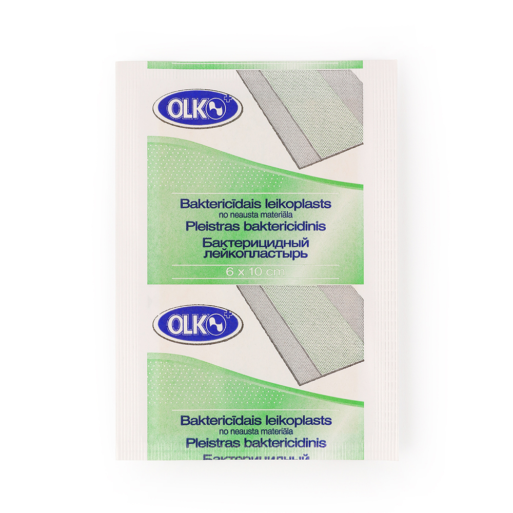 OLKO  6 x 10 cm Ar alveju vienreizlietojamais sterilais  pārsējs, 1 gab.