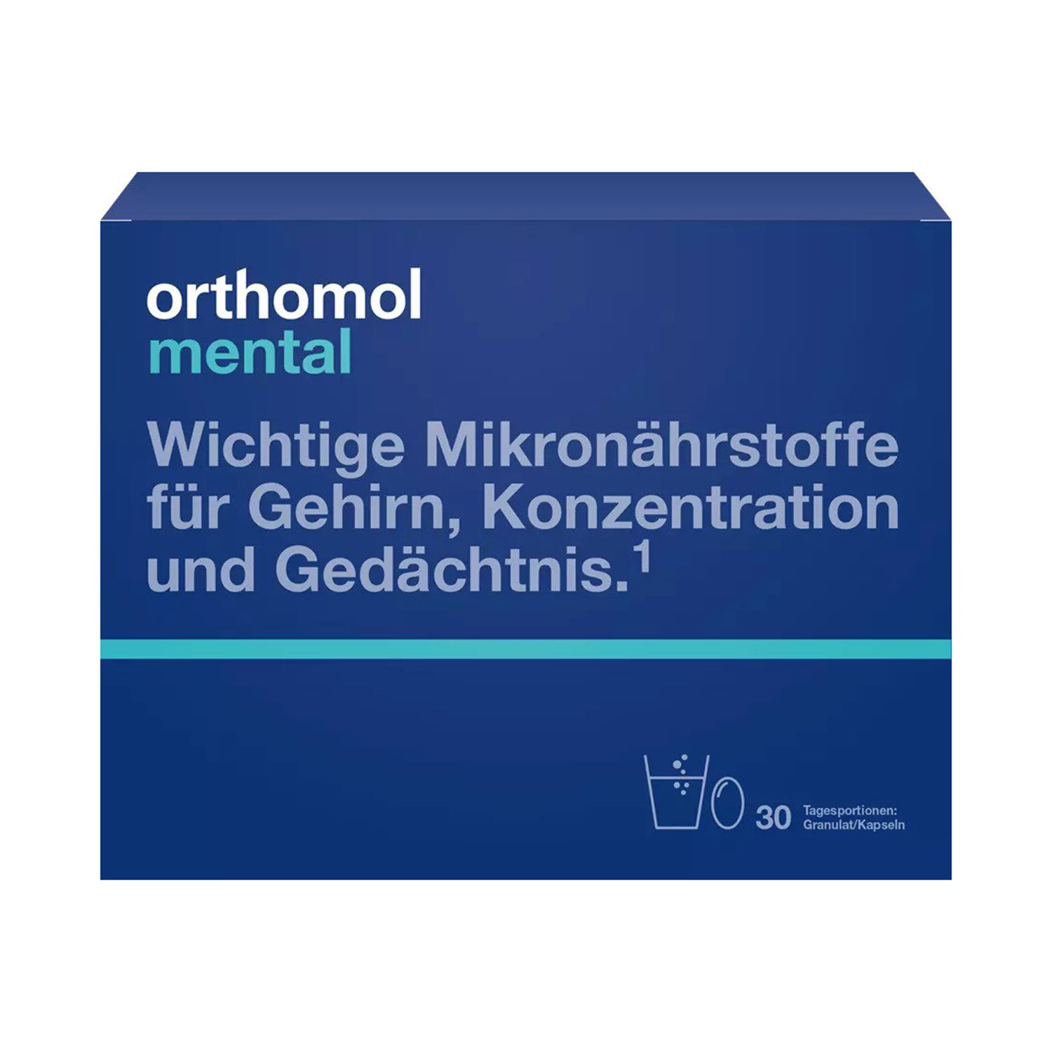 ORTHOMOL Mental (pulveris + 3 kapsulas), 30 gab
