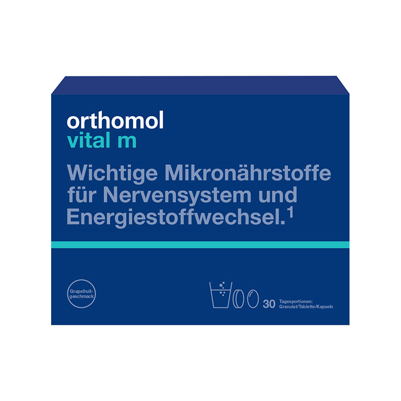ORTHOMOL VITAL M pulveris+tablete+kapsula, 30 gab.
