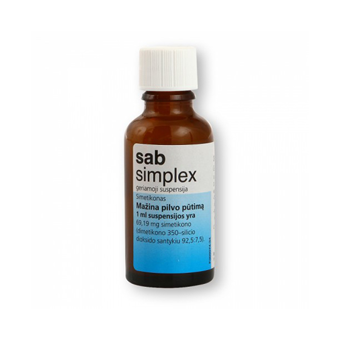 Sab simplex 69,19 mg/ml suspensija iekšķīgai lietošanai