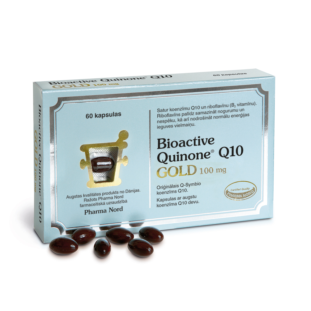BIOACTIVE Q10 GOLD 100mg kapsulas, N60