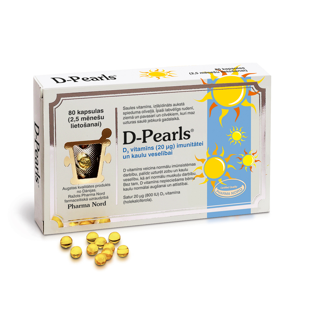 D-Pearls, 80 kapsulas