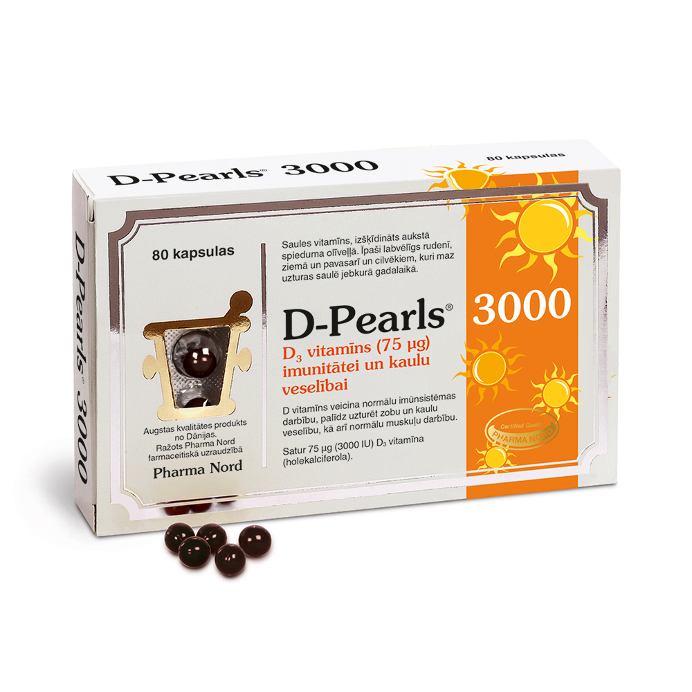 D-Pearls 3000, 80 kapsulas