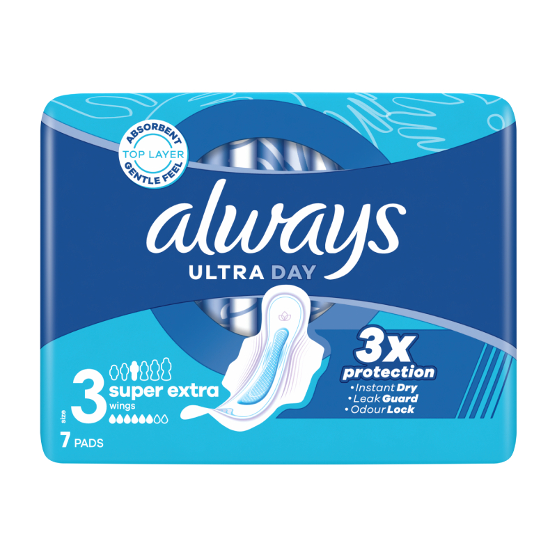 ALWAYS higiēniskās paketes ULTRA NIGHT, 7 gab.