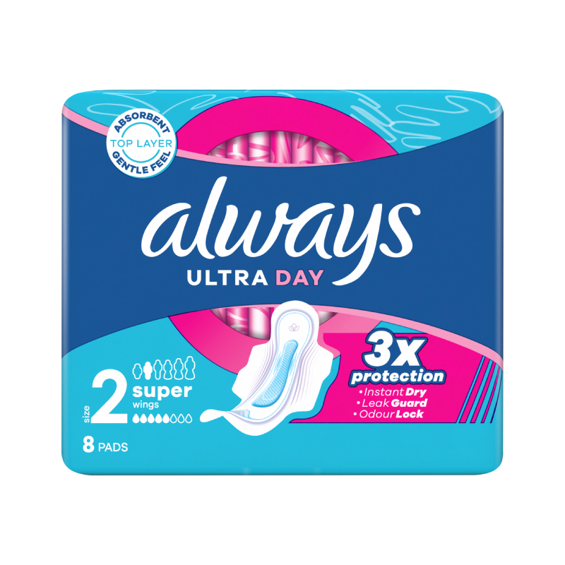 ALWAYS higiēniskās paketes ULTRA SUPER PLUS, 8 gab.
