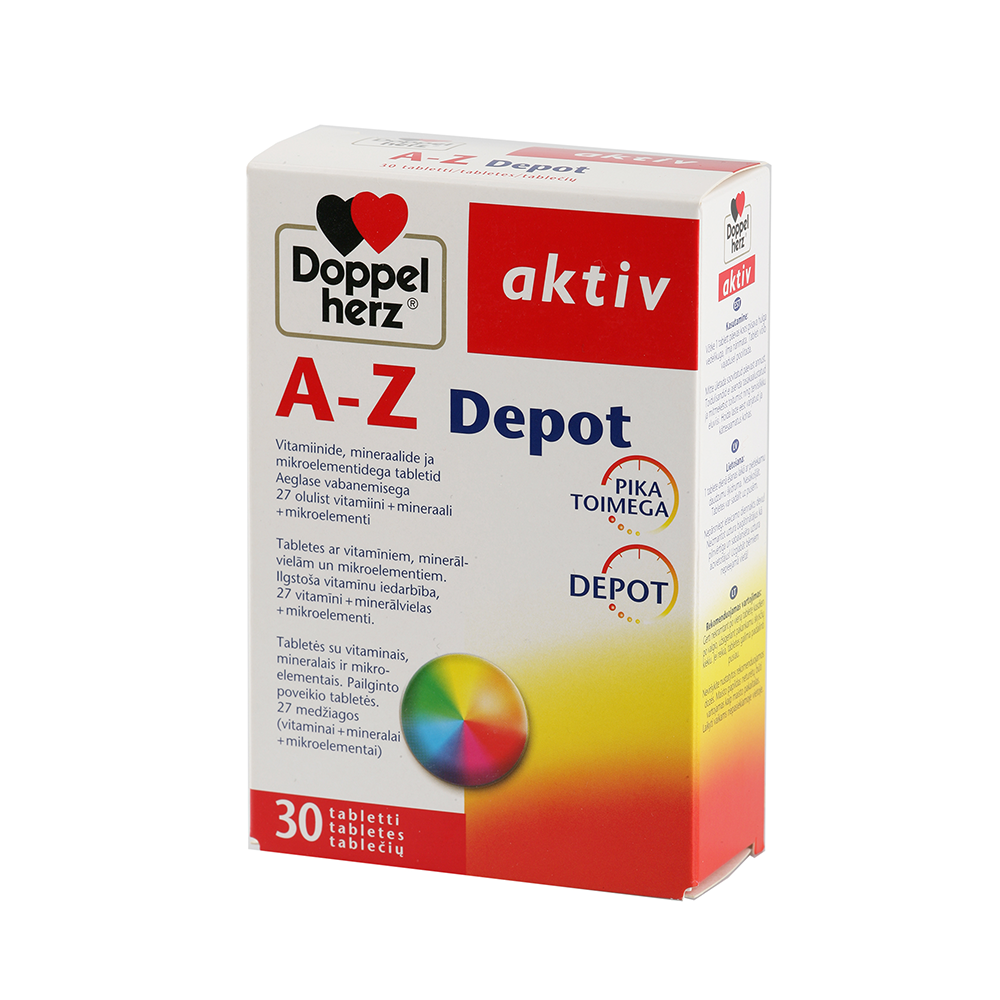 Doppelherz Aktiv A-Z Depot, 30 tabletes