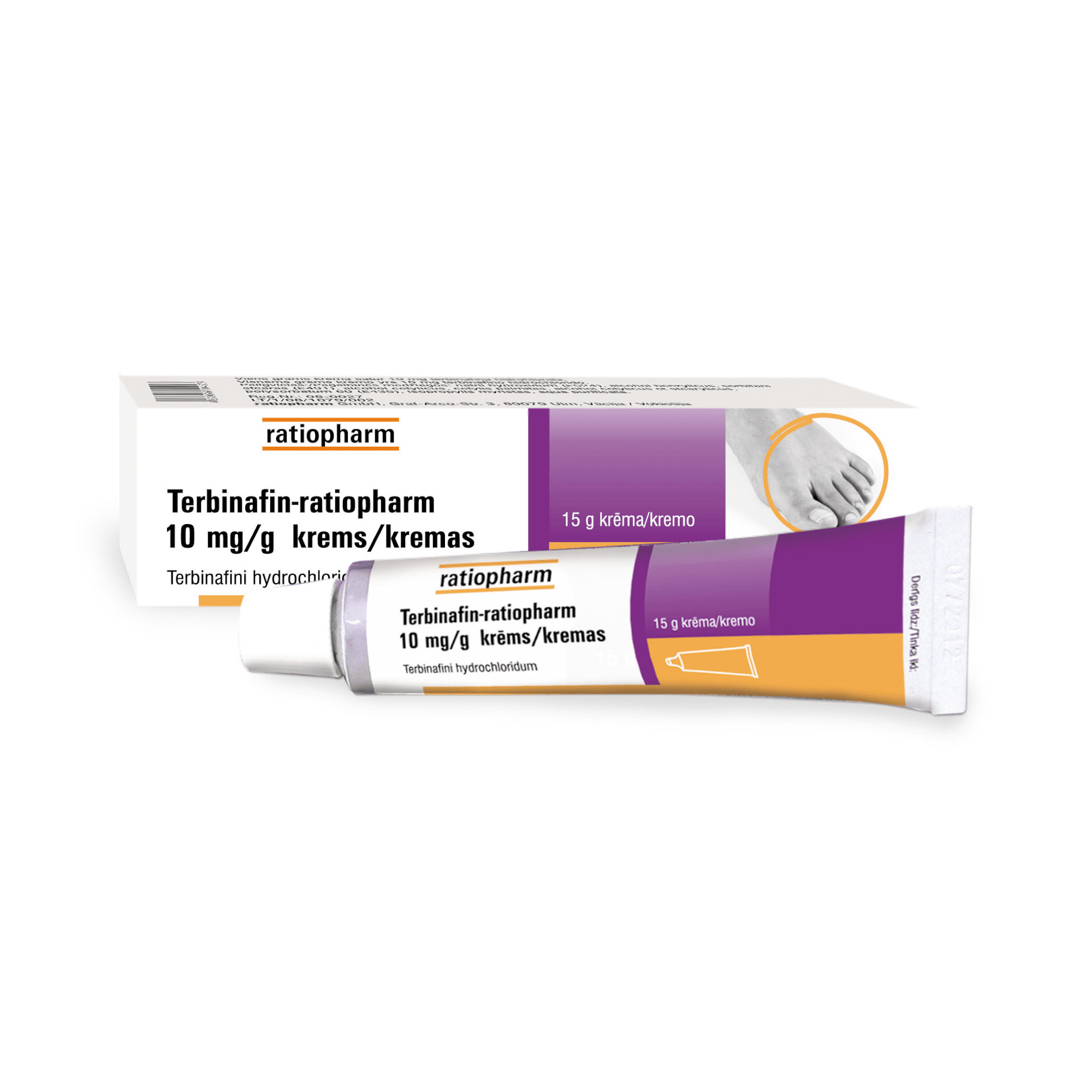 Terbinafin-ratiopharm 10 mg/g krēms