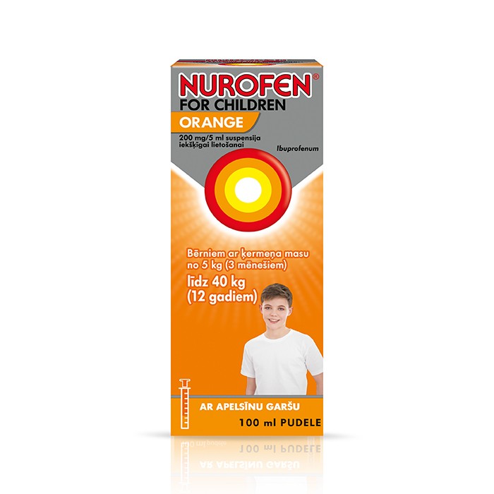 Nurofen for Children Orange 200 mg/5 ml suspensija iekšķīgai lietošanai