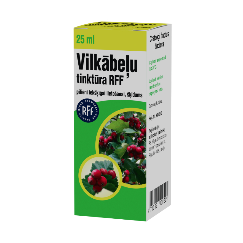 Vilkābeļu tinktūra RFF pilieni iekšķīgai lietošanai, šķīdums