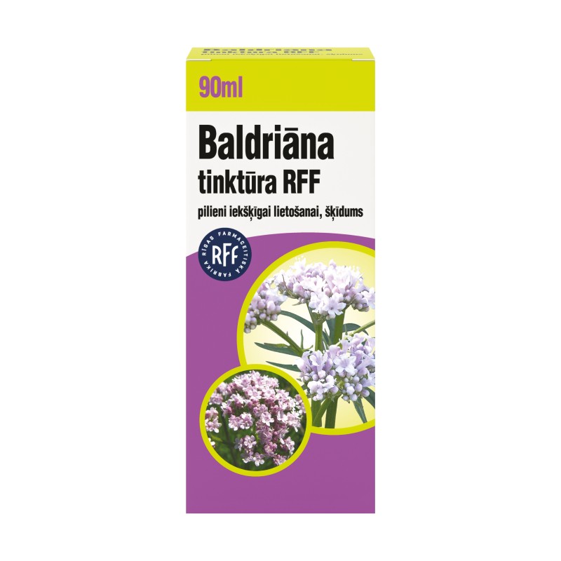 Baldriāna tinktūra RFF pilieni iekšķīgai lietošanai, šķīdums