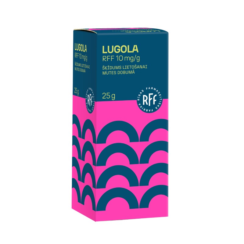 Lugola RFF 10 mg/g šķīdums lietošanai mutes dobumā