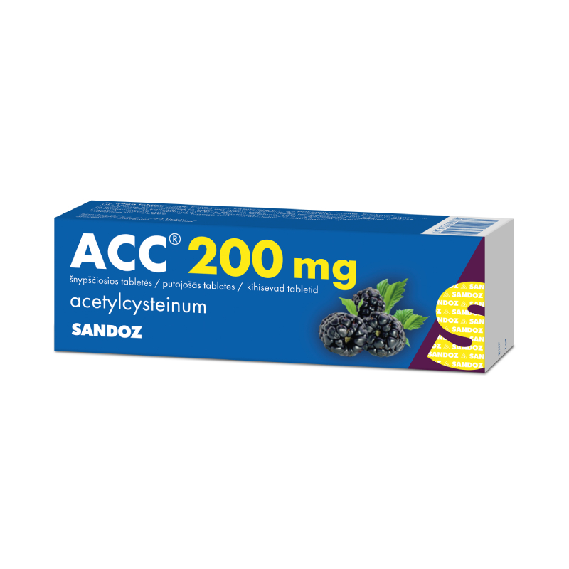 ACC 200 mg putojošās tabletes