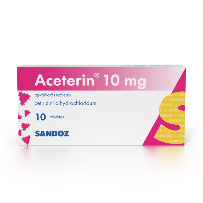 Aceterin 10 mg apvalkotās tabletes