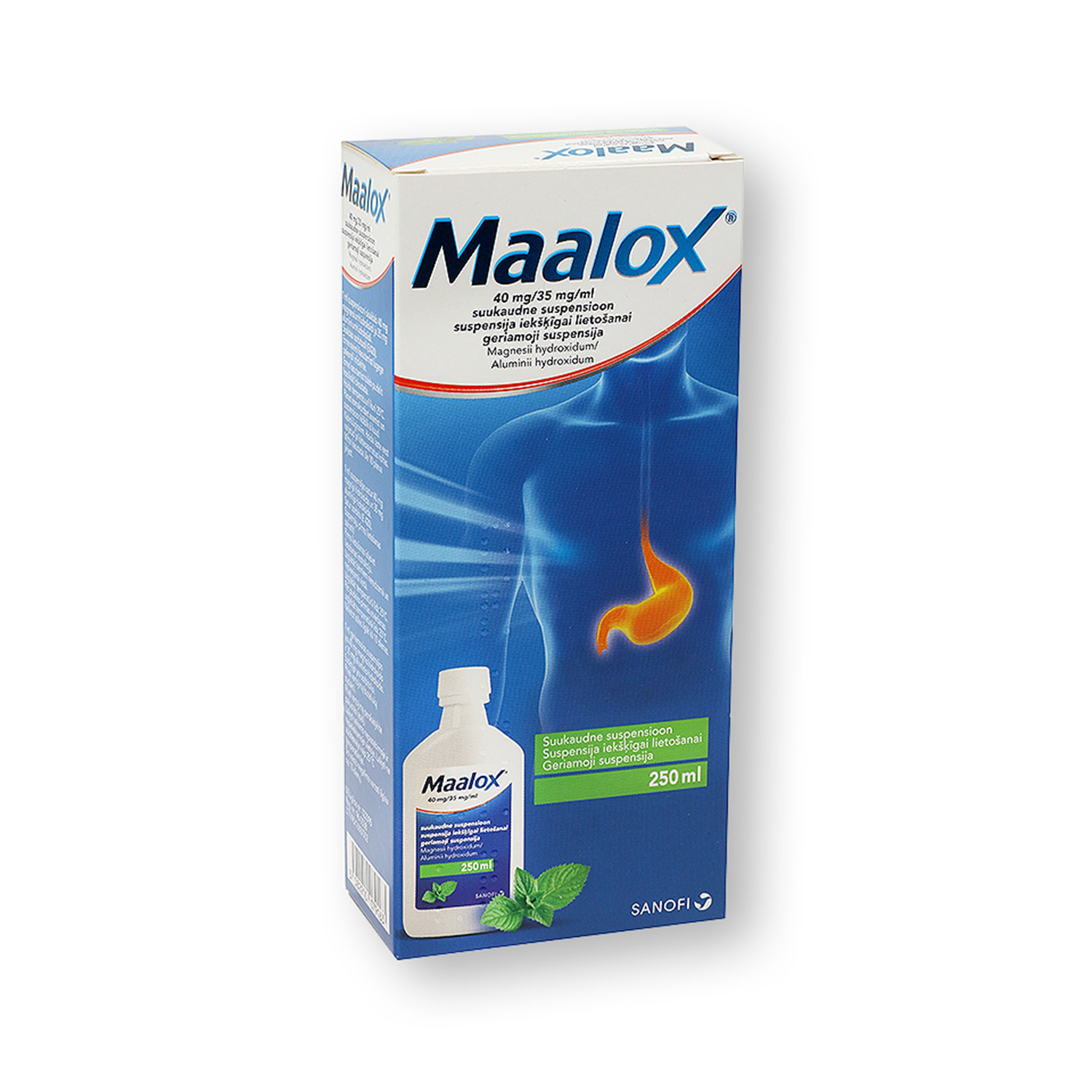 Maalox 40 mg/35 mg/ml suspensija iekšķīgai lietošanai