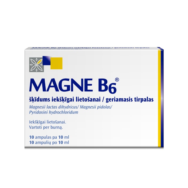 Magne B6 šķīdums iekšķīgai lietošanai