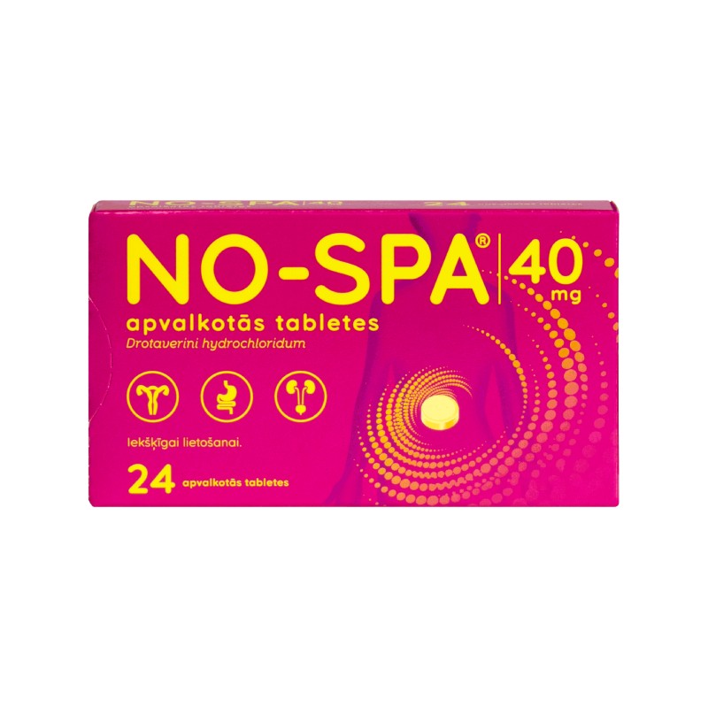 No-spa 40 mg apvalkotās tabletes