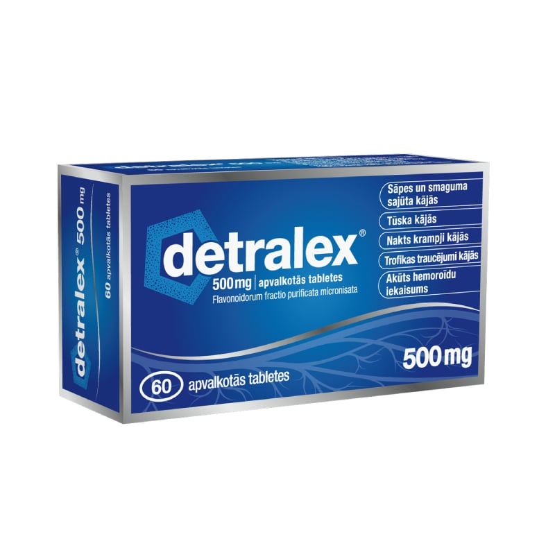 Detralex 500 mg apvalkotās tabletes