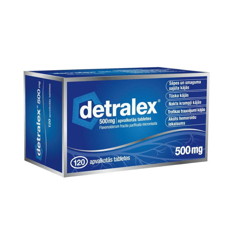 Detralex 500 mg apvalkotās tabletes