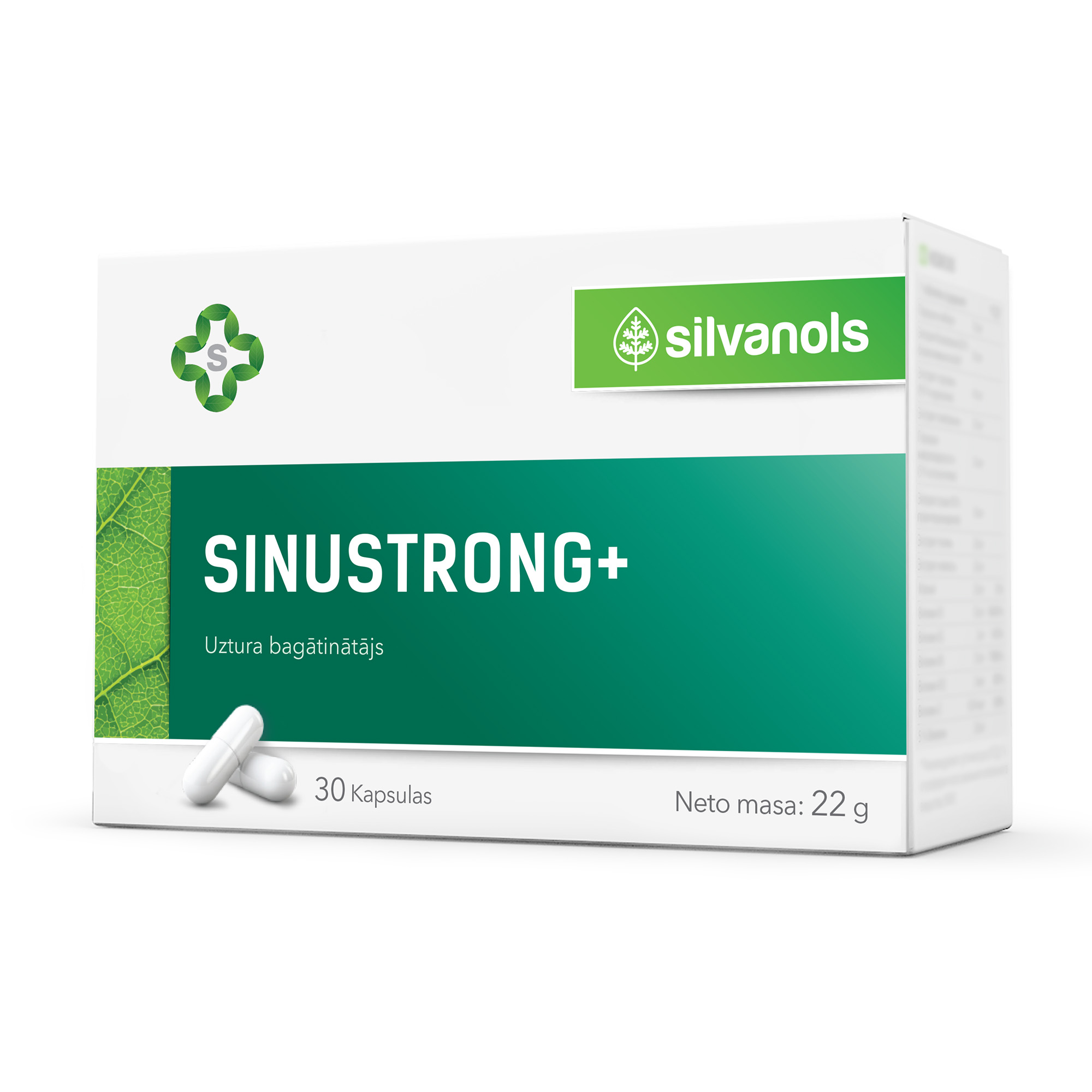 Silvanols Sinustrong plus, 30 kapsulas