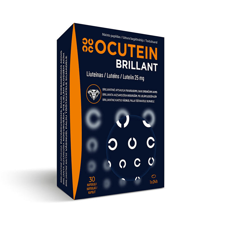 Ocutein Brillant lutein 25mg, 30 kapsulas