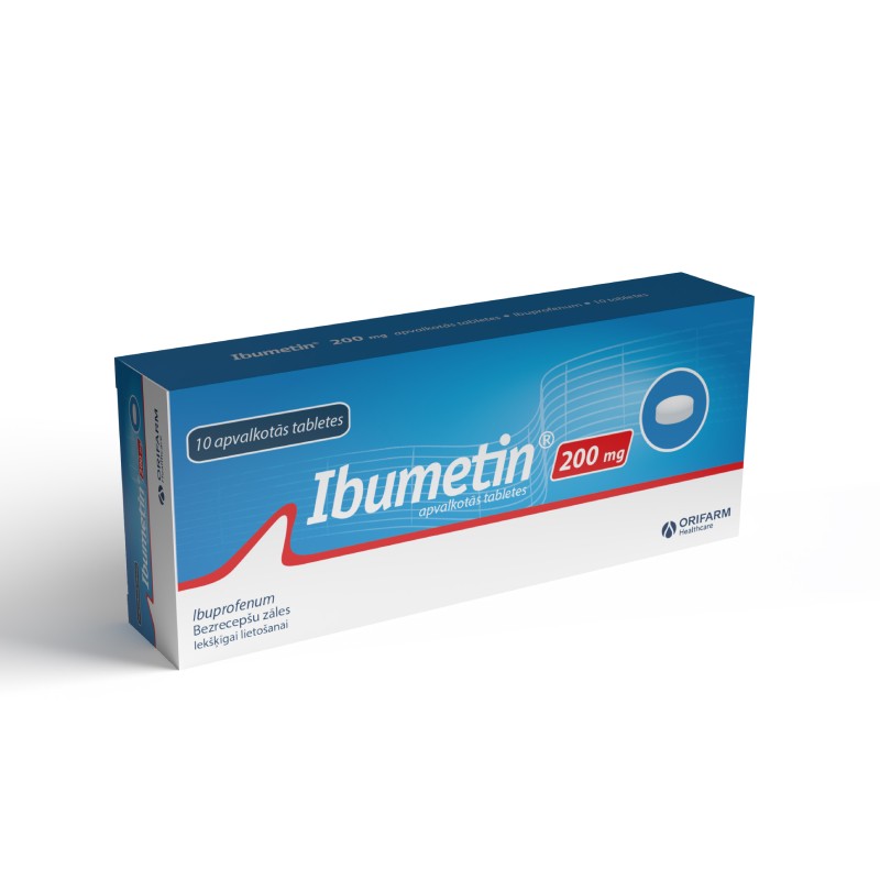 Ibumetin 200 mg apvalkotās tabletes
