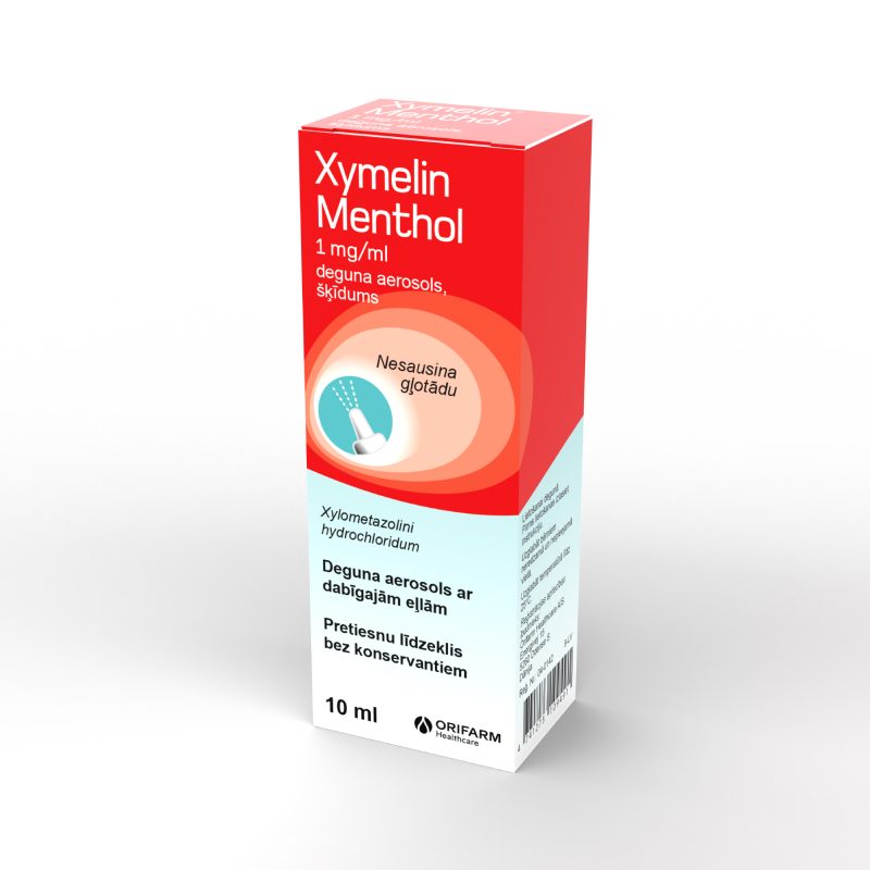 Xymelin 1 mg/ml deguna aerosols, šķīdums