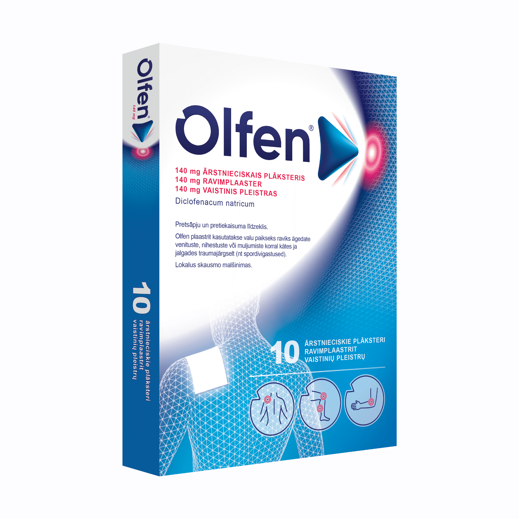 Olfen-140 mg ārstnieciskais plāksteris