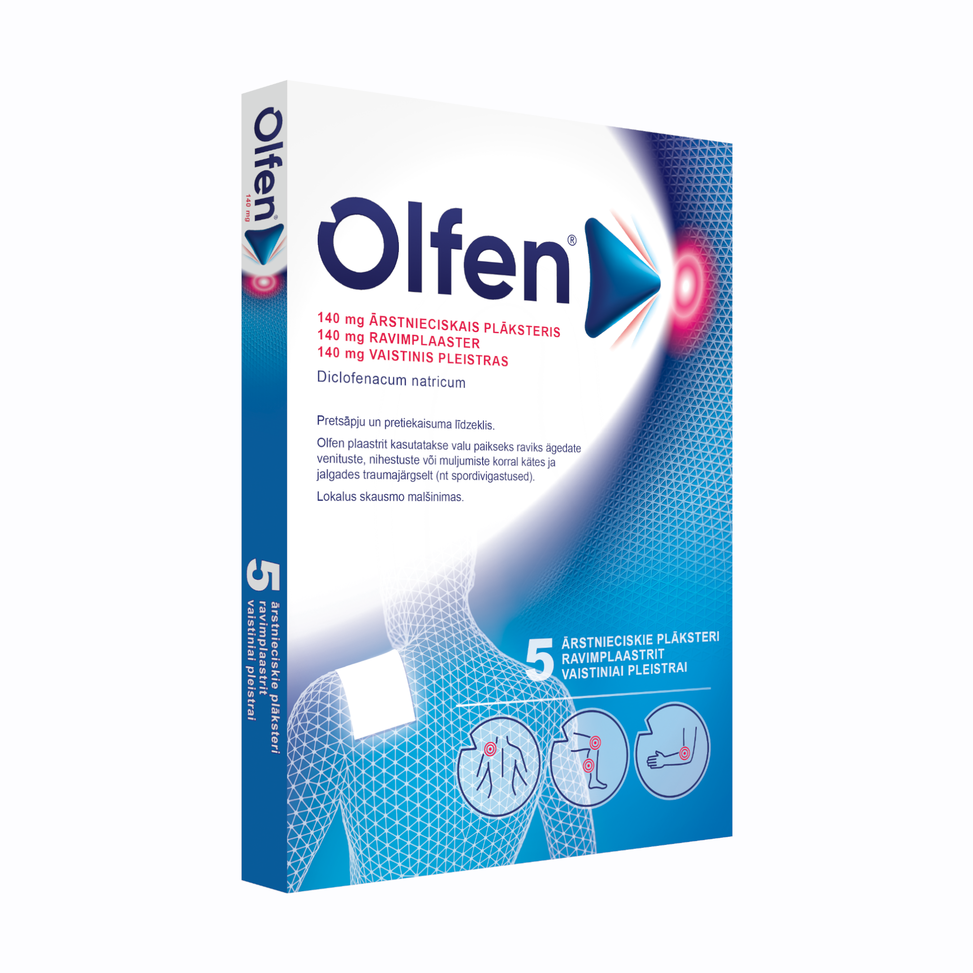 Olfen-140 mg ārstnieciskais plāksteris