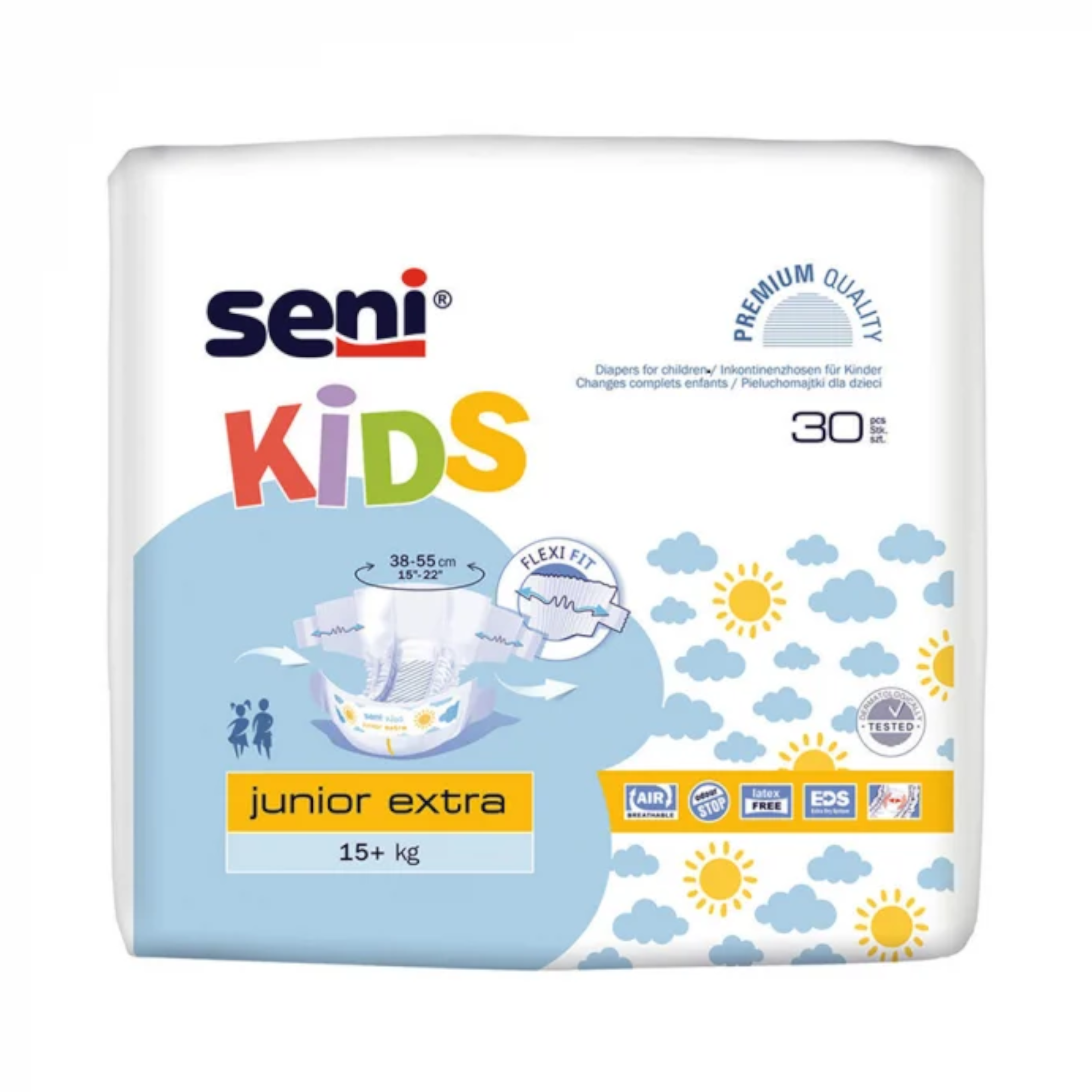 SENI KIDS autiņbiksītes JUNIOR EXTRA, 16-30 kg, 30 gab.