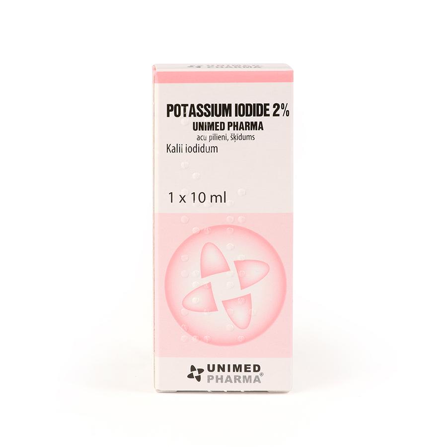 Potassium Iodide 2% Unimed Pharma acu pilieni, šķīdums