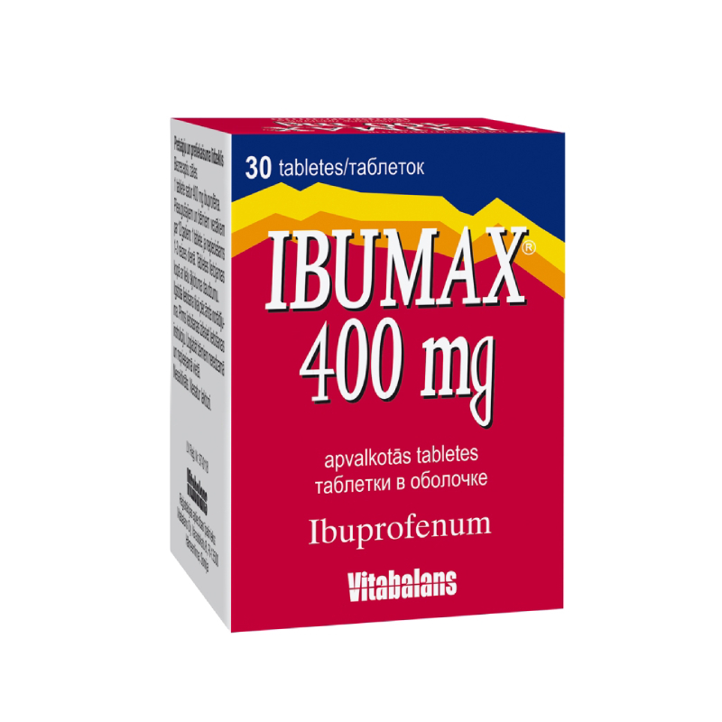 Ibumax 400 mg apvalkotās tabletes
