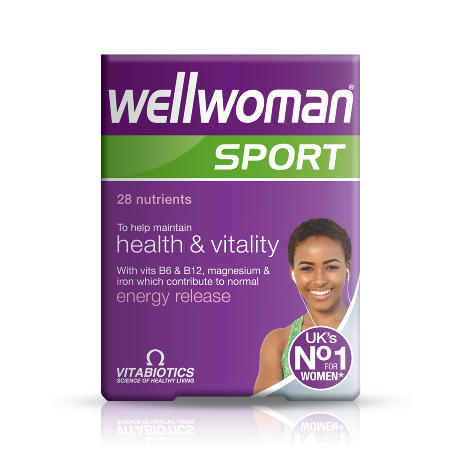 Vitabiotics Wellwoman Sport & Fitness vitamīni sievietēm, 30 tabletes