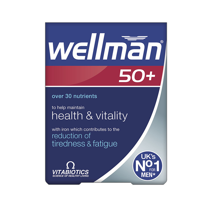 WELLMAN   50+ tabletes, 30 gab.
