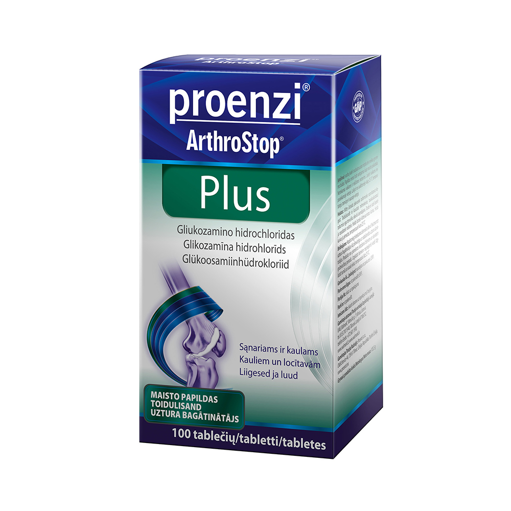 PROENZI ARTHROSTOP PLUS tabletes, 100 gab.