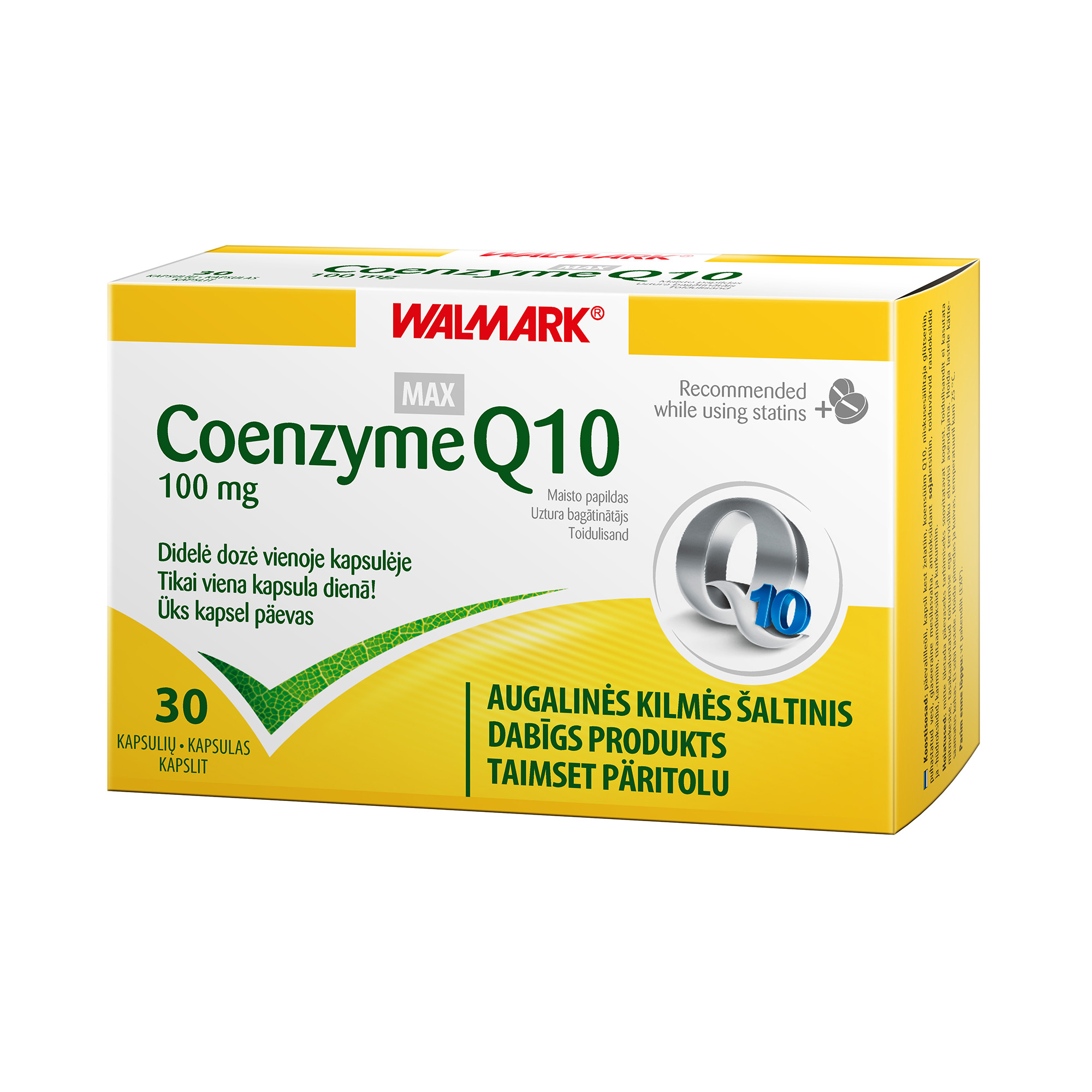WALMARK COENZYME Q10 MAX 100 mg, 30 kapsulas