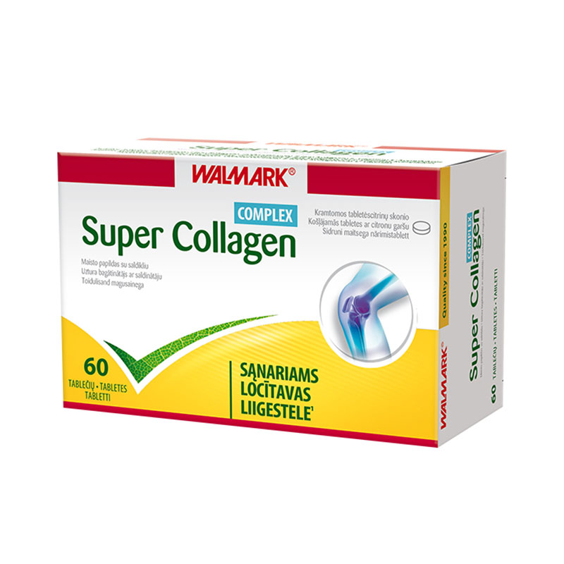 WALMARK SUPER COLLAGEN COMPLEX, 60 košļājamās tabletes