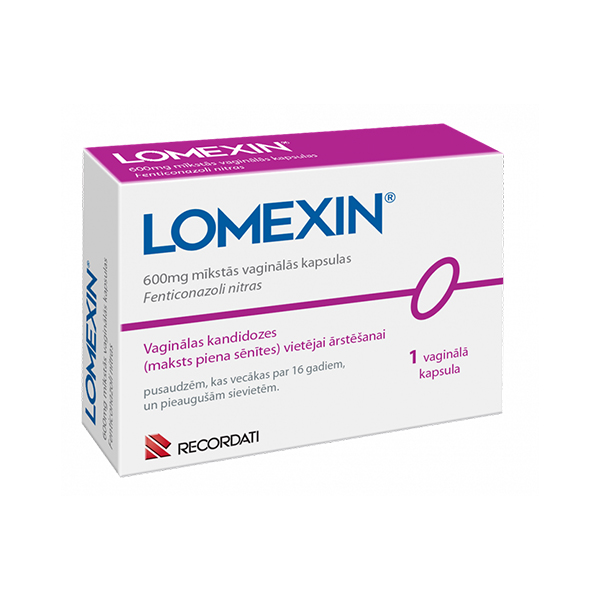 Lomexin 600 mg mīkstās vaginālās kapsulas