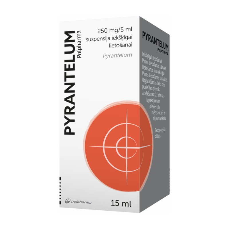 Pyrantelum Polpharma 250 mg/5 ml suspensija iekšķīgai lietošanai