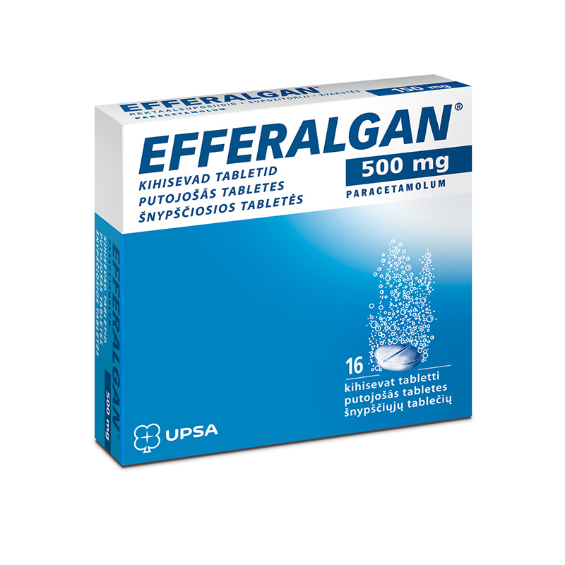 Efferalgan 500 mg putojošās tabletes