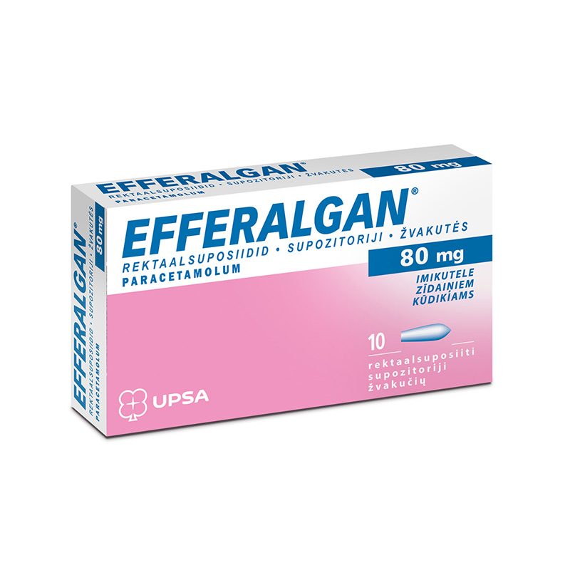 Efferalgan 80 mg supozitoriji