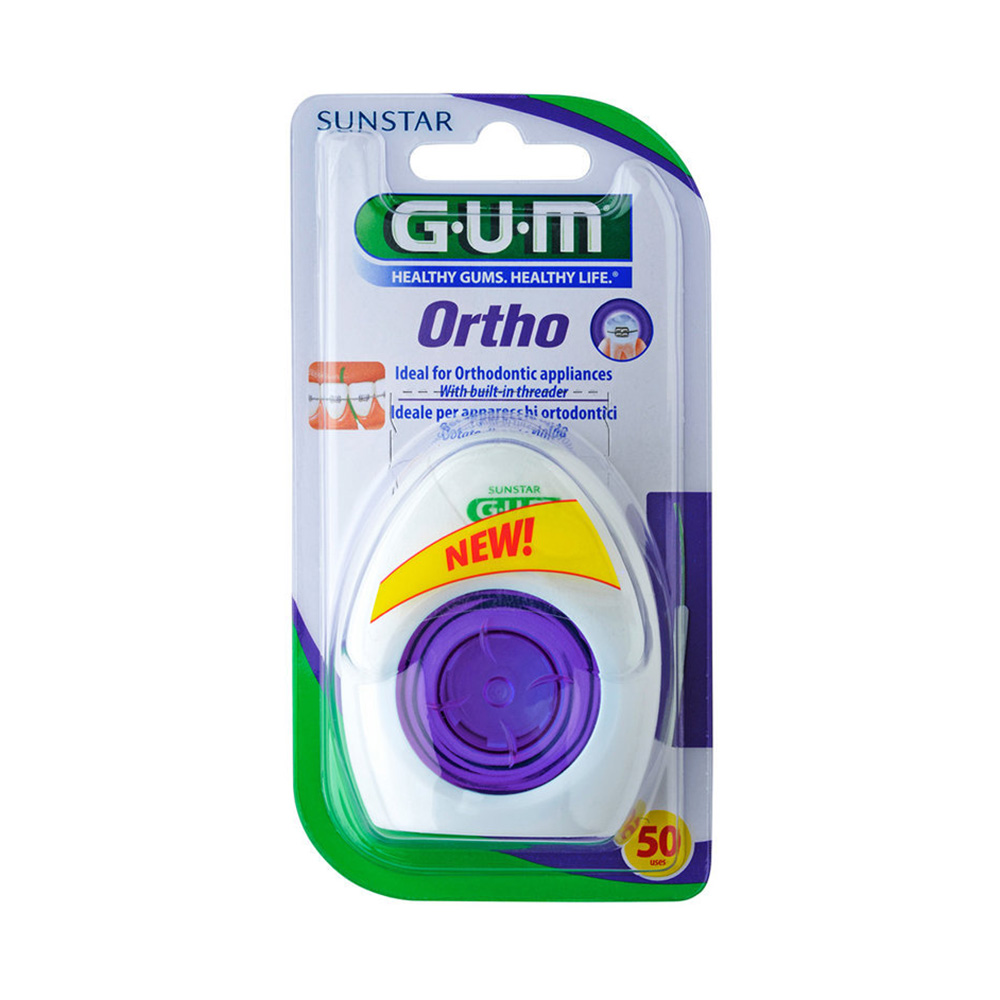 GUM Ortho 50 reizēm zobu diegs, 1 gab.
