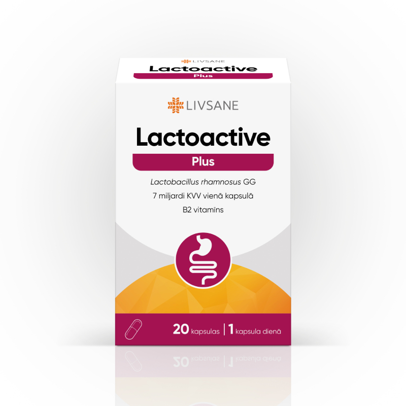 LIVSANE Lactoactive Plus kapsulas, 20 gab.