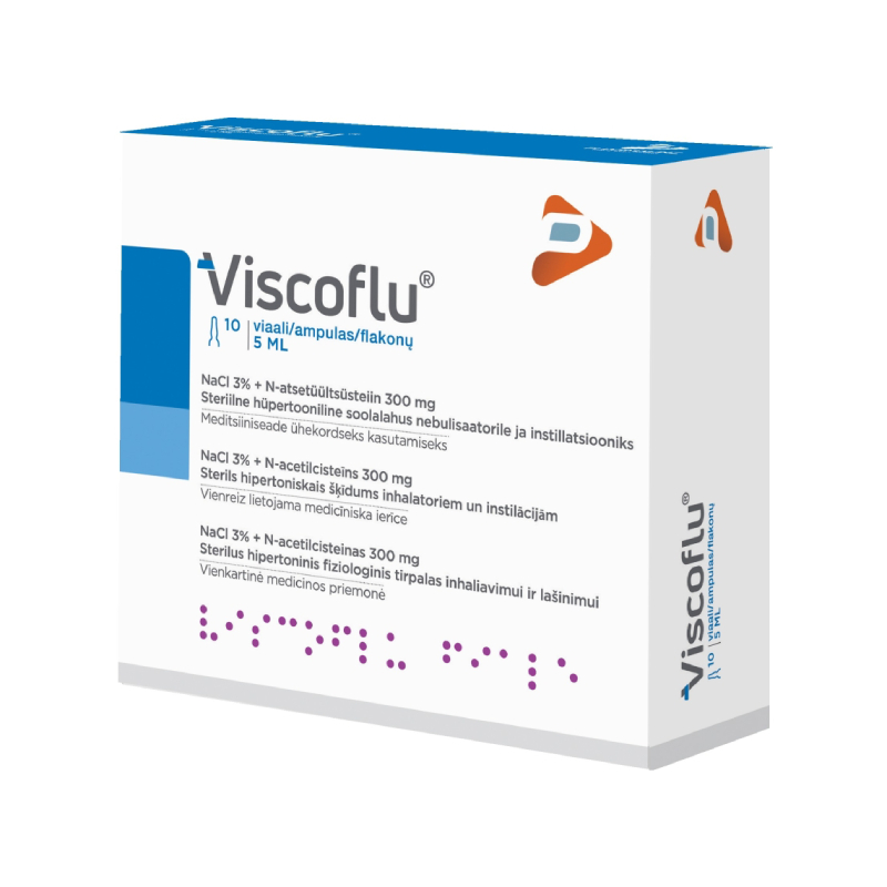 Viscoflu šķīdums Inhalācijām 5 ml, 10 apmulas