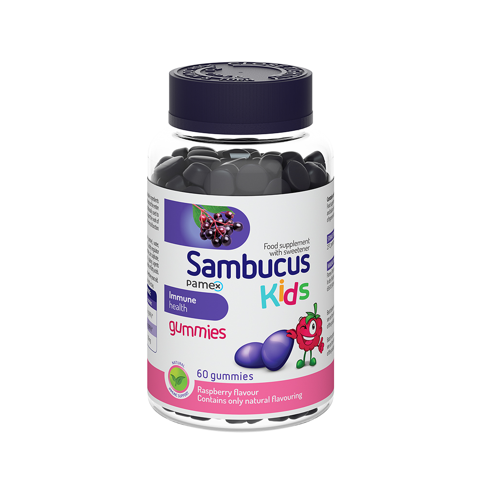Sambucus Kids Gummies, aveņu garša, 60 košļājamās pastilas