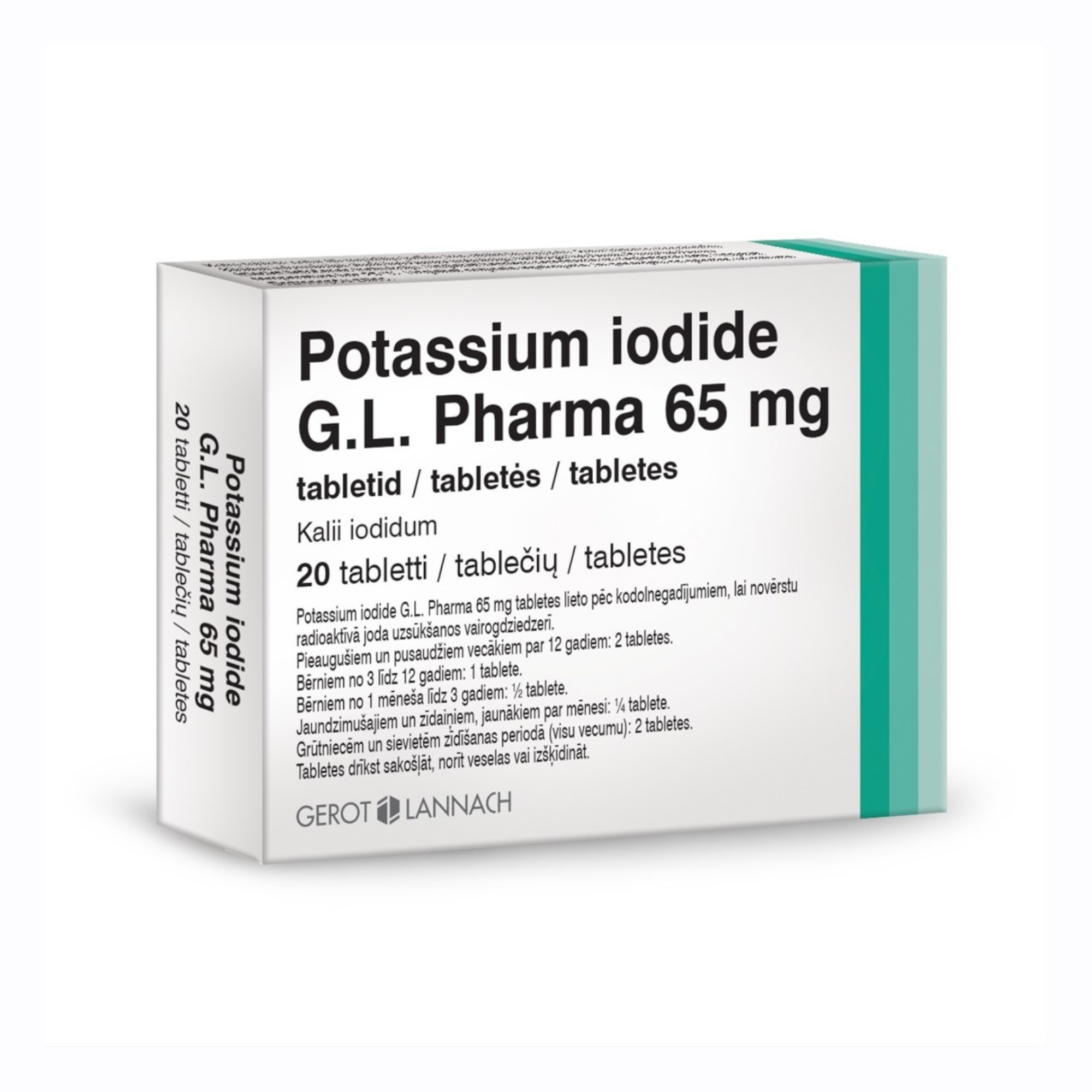 Potassium iodide G.L. Pharma 65 mg tabletes