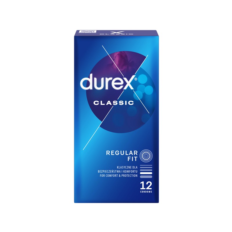 DUREX Classic klasiskie prezervatīvi, 12 gb.