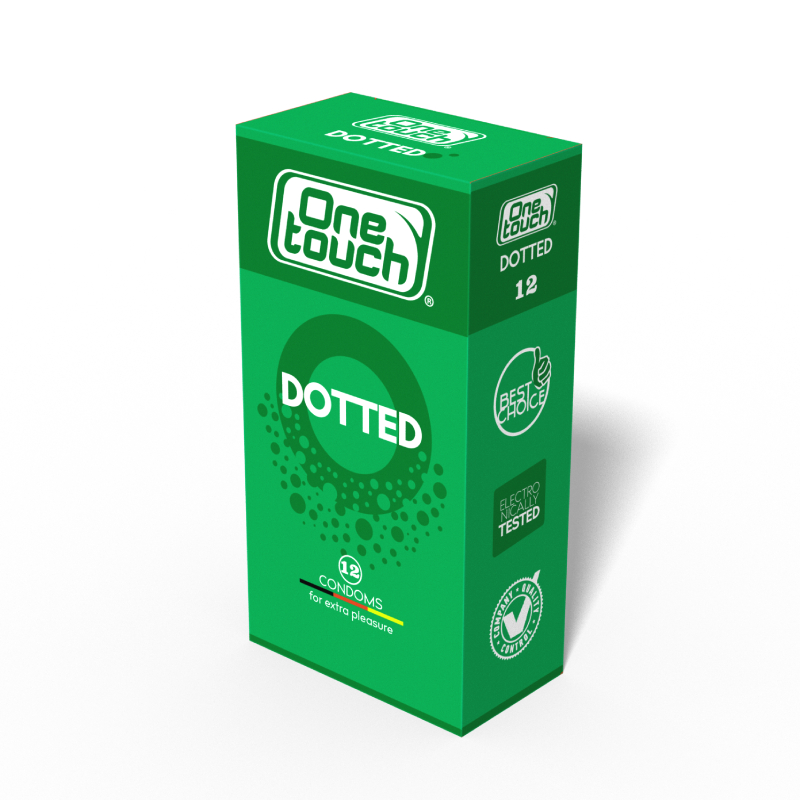 One Touch Dotted prezervatīvi, 12 gb.
