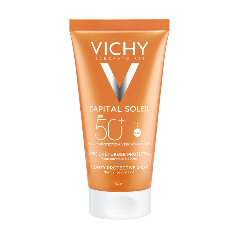 Capital Soleil Velvety sejas aizsargkrēms SPF 50+, 50 ml
