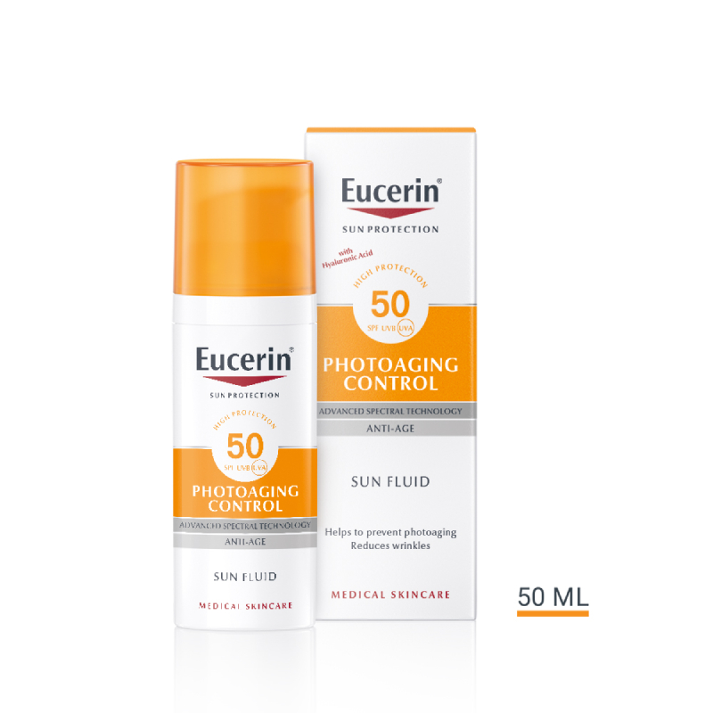 EUCERIN sauļošanās fluīds SUN PHOTOAGING, SPF50, 50 ml